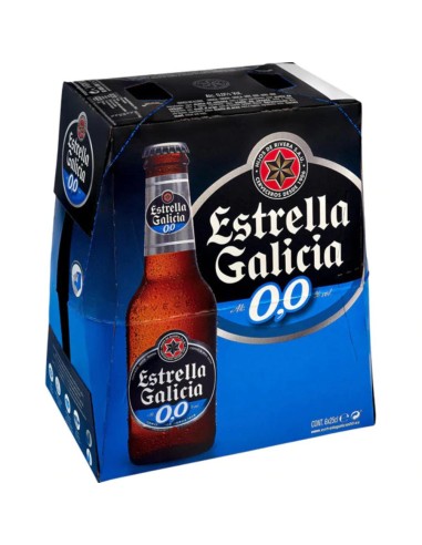 CERVEZA ESTRELLA GALICIA 0% PK 6 250 ML