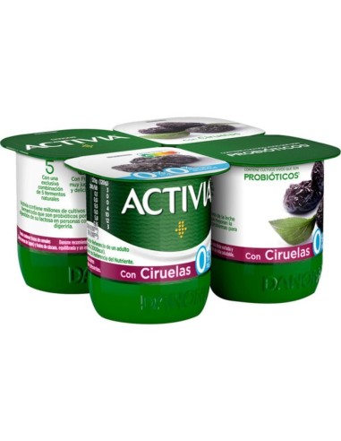 ACTIVIA DESNAT.C.CIRUELAS X4