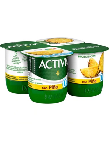 ACTIVIA DESNATADO CON PIÑA X4