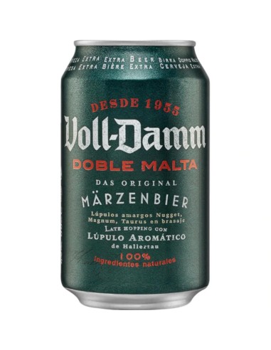 CERVEZA VOLL-DAMM LATA 330 ML