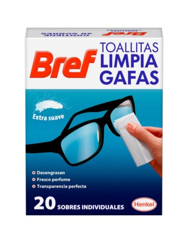 BREF TOALLITAS GAFAS CAJITA VARIOS SOBRES