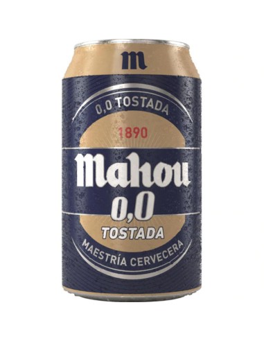 CERVEZA MAHOU 0,0% TOSTADA 330 ML