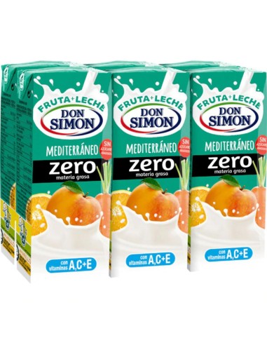 LECHE+ZUMO DON SIMON MEDITERRANEO ZERO PK-6 200ML 