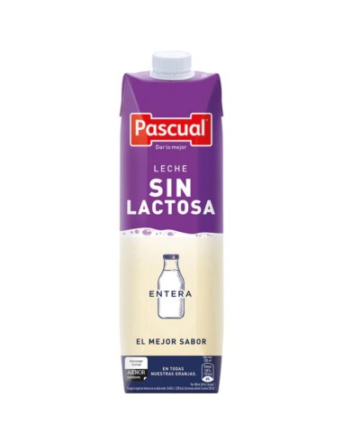 LECHE PASCUAL SIN LACTOSA ENTERA BRIK 1LT