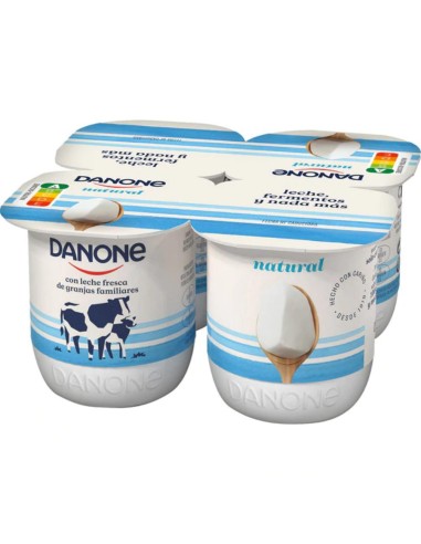 DANONE YOGHOURT NATURAL X4