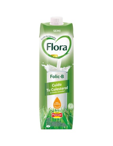 LECHE FLORA BRIK 1 LT. SEMIDESNATADA