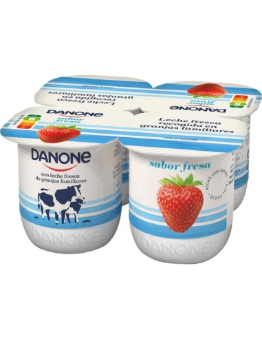 DANONE YOGHOURT SABOR FRESA X4