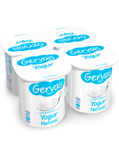 GERVAIS YOGHOURT NATURAL X4