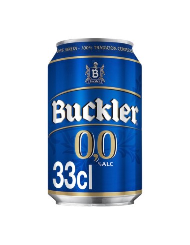 CERVEZA BUCKLER 0% BOTE 330 ML