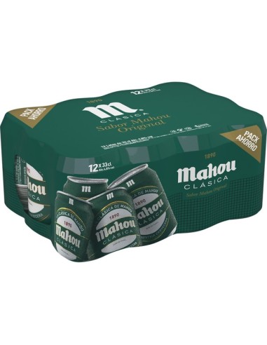 CERVEZA MAHOU CLASICA BOTE 330 ML PK-12