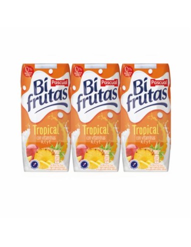 LECHE+ZUMO BIFRUTAS TROPICAL PASCUAL PK-3 330 ML