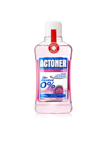 ACTONER ENJUAGUE BUCAL ZERO 500 ML