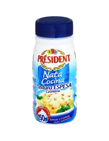 NATA PARA COCINAR ESPESA PRESIDENT 250 ML