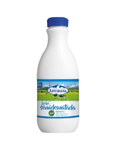 LECHE ASTURIANA BTLLA 1`5 SEMIDESNATADA