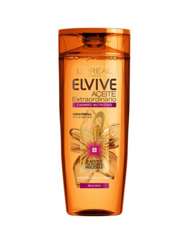 CHAMPU ELVIVE ACEITE EXTRA. CAB. SECO 370 ML