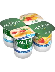ACTIVIA CREMOSO MULTIFRUTAS X4