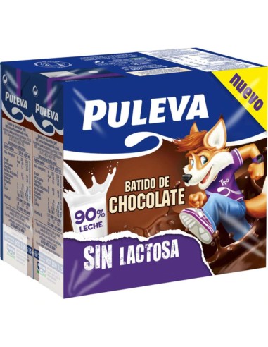 BATIDO PULEVA SIN LACTOSA CACAO PK-6 200