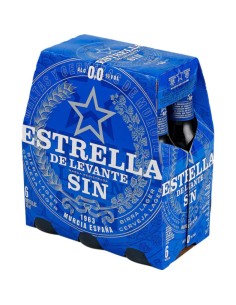 CERVEZA ESTRELLA LEV. SIN 0,0 PK-6 200 M