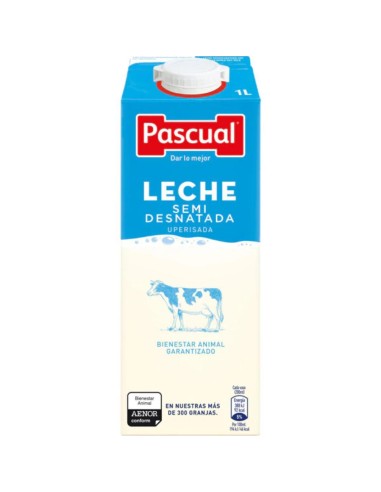 LECHE PASCUAL BRIK 1 L SEMIDESNATADA