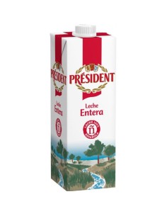LECHE PRESIDENT ENTERA BRIK 1LT.
