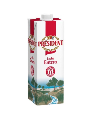 LECHE PRESIDENT ENTERA BRIK 1LT.